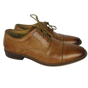 Florsheim Cap Toe Oxford Men's Brown Sleek Elegant Comfort Suit to Jeans Sz 9.5